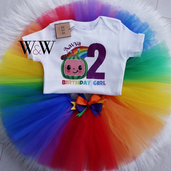 Birthday tutu with onesie or tshirt - Picture 9 of 13